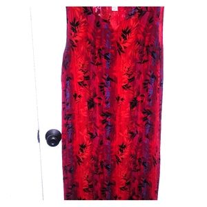 Red comfy sleeveless dress